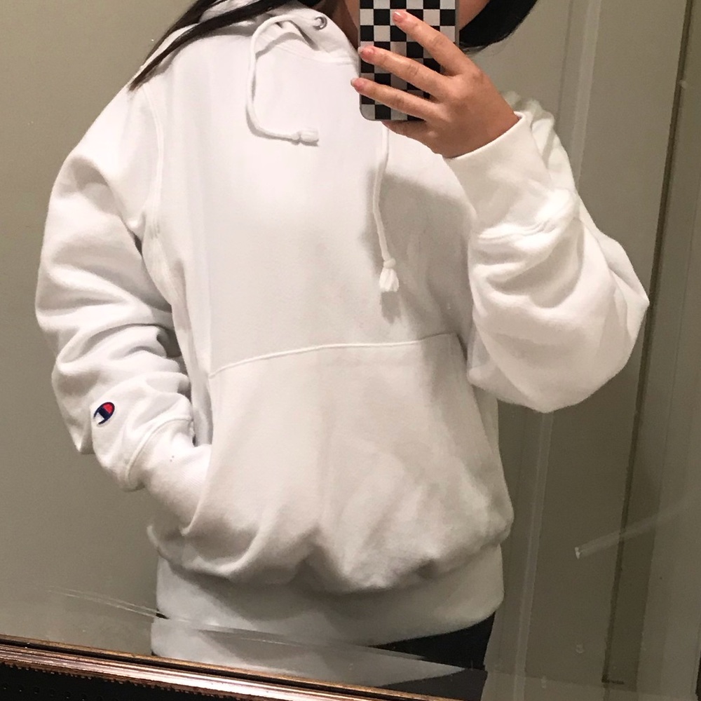 White Champion Hoodie!